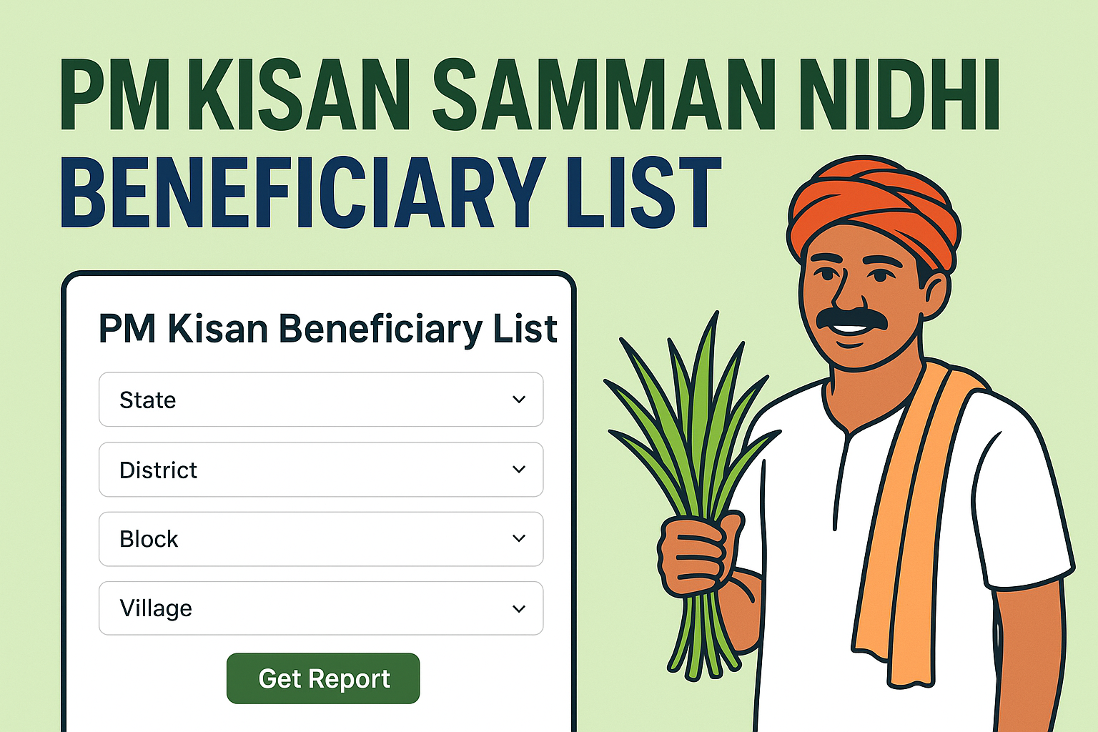 PM Kisan Samman Nidhi Beneficiary List